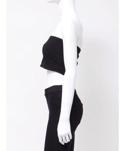 MERCURYDUO(マーキュリーデュオ)の「カップ付きチューブトップ(チューブトップ・レディース・オフホワイト/ブラック・FREE)」の11枚目の写真