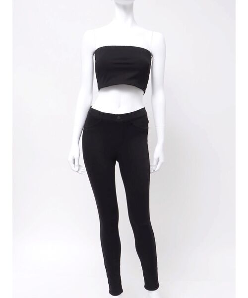 MERCURYDUO(マーキュリーデュオ)の「カップ付きチューブトップ(チューブトップ・レディース・オフホワイト/ブラック・FREE)」の6枚目の写真