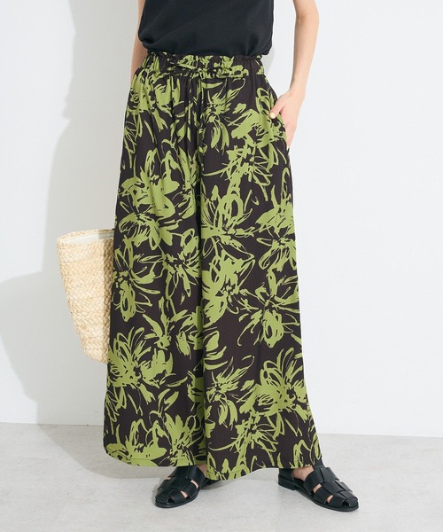 CRAFT STANDARD BOUTIQUE（クラフトスタンダードブティック）の「プリントイージーパンツ（その他パンツ・レディース・グリーン/ブラック/ホワイト・FREE）」の3枚目の写真