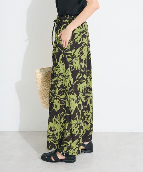 CRAFT STANDARD BOUTIQUE（クラフトスタンダードブティック）の「プリントイージーパンツ（その他パンツ・レディース・グリーン/ブラック/ホワイト・FREE）」の5枚目の写真