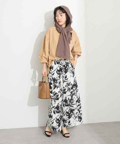 CRAFT STANDARD BOUTIQUE（クラフトスタンダードブティック）の「プリントイージーパンツ（その他パンツ・レディース・グリーン/ブラック/ホワイト・FREE）」の12枚目の写真