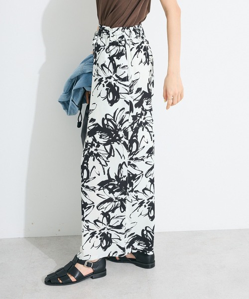 CRAFT STANDARD BOUTIQUE（クラフトスタンダードブティック）の「プリントイージーパンツ（その他パンツ・レディース・グリーン/ブラック/ホワイト・FREE）」の10枚目の写真