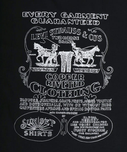 Levi's（リーバイス）の「2026SS Levi's/リーバイス VINTAGE FIT GRAPHIC TEE オーバーサイズ サークルロゴ ツーホース フロント バックプリント 半袖Tシャツ レディース メンズ（Tシャツ/カットソー・メンズ・ホワイト/ブラック・M/L/XL）」の13枚目の写真