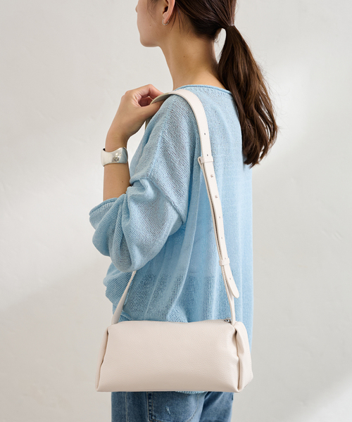FRAMeWORK（フレームワーク）の「PELLETTERIA MARANT trapezoid shoulder ba（ショルダーバッグ・レディース・ブラック/アイボリー・FREE）」の13枚目の写真