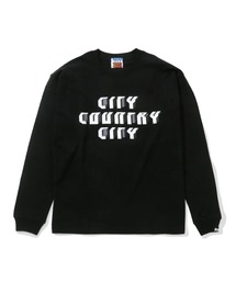 CITY COUNTRY CITY（シティーカントリーシティー）の「CITY COUNTRY CITY COTTON L/S T-SHIRT_SOUND CITY CCC-233T010（Tシャツ/カットソー）」