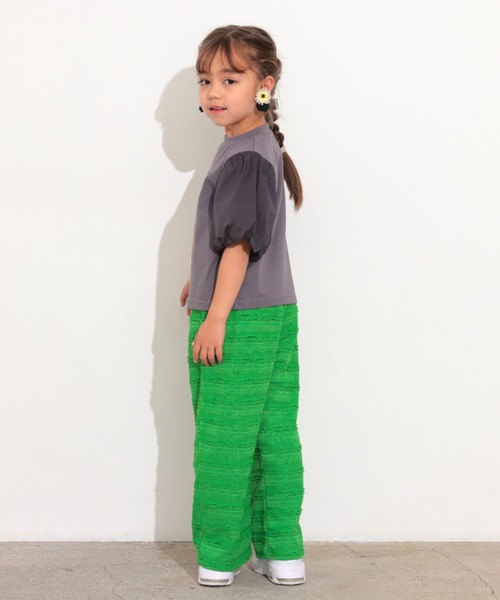 Ocean&Ground（オーシャン&グラウンド）の「ﾌﾘﾙJQﾜｲﾄﾞﾊﾟﾝﾂ（その他パンツ・キッズ・グリーン/ピンク系その他2/ブラック・80/90/100/110/120/130/140）」の8枚目の写真