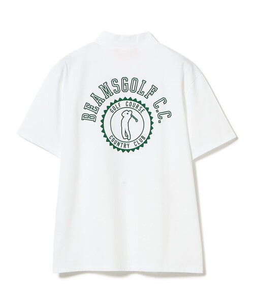 BEAMS GOLF レディース モックネックシャツ M ホワイト BEAMS GOLF（ビームス ゴルフ）〈WOMEN〉【別注】ALL GOOD FLOWERS