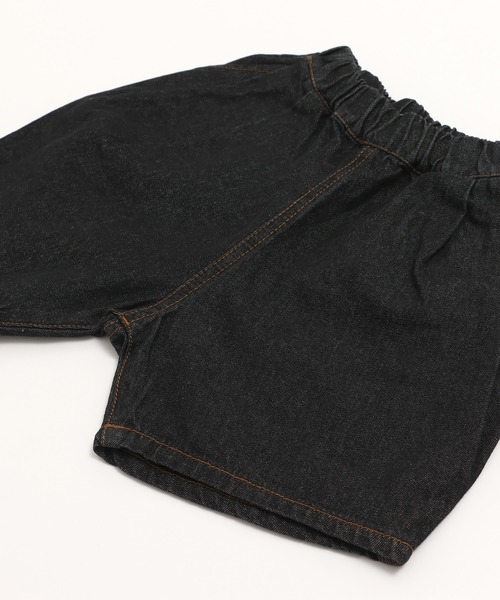 chil2(チルツー)の「デニム ワイドハーフパンツ(デニムパンツ・キッズ・グレー/ブルー/ブラック/サックスブルー・90cm/100cm/110cm/120cm/130cm/140cm/150cm)」の14枚目の写真