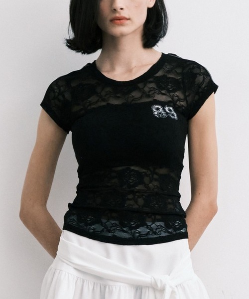 Midnight Move(ミッドナイトムーブ)の「Midnight Move/ROSE ST T(Tシャツ/カットソー・レディース・グレー/ブラック/ホワイト・FREE)」の2枚目の写真