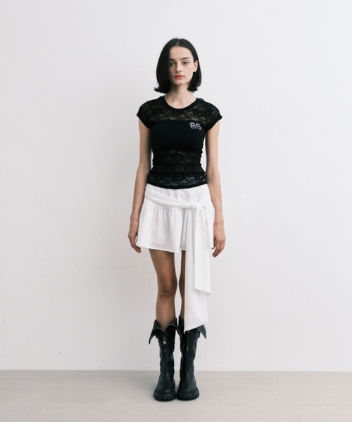 Midnight Move(ミッドナイトムーブ)の「Midnight Move/ROSE ST T(Tシャツ/カットソー・レディース・グレー/ブラック/ホワイト・FREE)」の6枚目の写真