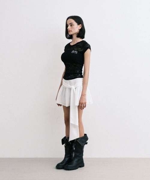 Midnight Move(ミッドナイトムーブ)の「Midnight Move/ROSE ST T(Tシャツ/カットソー・レディース・グレー/ブラック/ホワイト・FREE)」の7枚目の写真