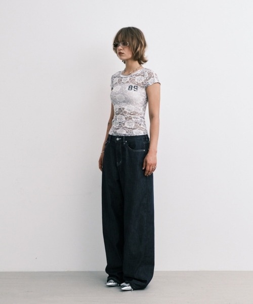 Midnight Move(ミッドナイトムーブ)の「Midnight Move/ROSE ST T(Tシャツ/カットソー・レディース・グレー/ブラック/ホワイト・FREE)」の12枚目の写真