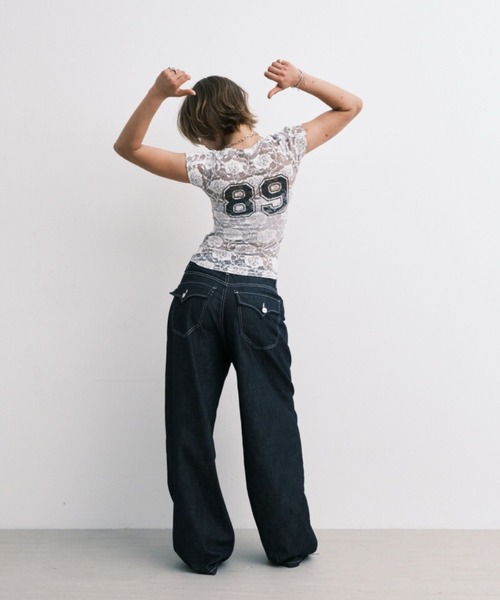 Midnight Move(ミッドナイトムーブ)の「Midnight Move/ROSE ST T(Tシャツ/カットソー・レディース・グレー/ブラック/ホワイト・FREE)」の13枚目の写真