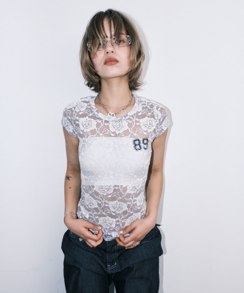 Midnight Move(ミッドナイトムーブ)の「Midnight Move/ROSE ST T(Tシャツ/カットソー・レディース・グレー/ブラック/ホワイト・FREE)」の15枚目の写真