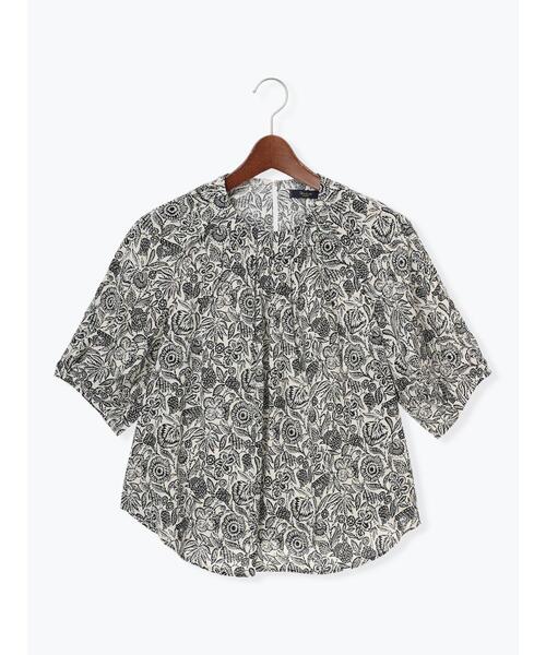 Te chichi CLASSIC（テチチクラシック）の「【DEVEAUX】ボタニカルプリントブラウス（セットアップ可）《2025summer catalog item》（シャツ/ブラウス・レディース・ベージュ・F）」の16枚目の写真