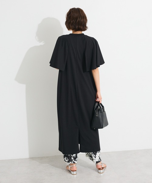 CRAFT STANDARD BOUTIQUE（クラフトスタンダードブティック）の「接触冷感/UVカット フレアスリーブカットワンピース（ワンピース・レディース・ブラウン/グリーン/ブラック・FREE）」の16枚目の写真