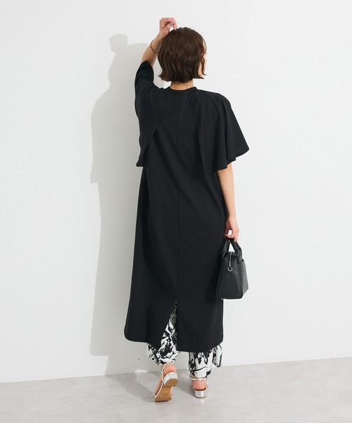 CRAFT STANDARD BOUTIQUE（クラフトスタンダードブティック）の「接触冷感/UVカット フレアスリーブカットワンピース（ワンピース・レディース・ブラウン/グリーン/ブラック・FREE）」の17枚目の写真