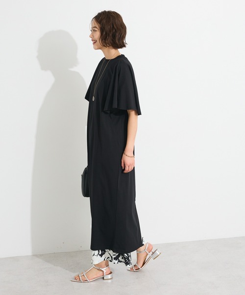 CRAFT STANDARD BOUTIQUE（クラフトスタンダードブティック）の「接触冷感/UVカット フレアスリーブカットワンピース（ワンピース・レディース・ブラウン/グリーン/ブラック・FREE）」の18枚目の写真
