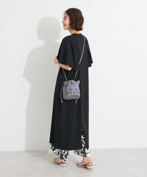 CRAFT STANDARD BOUTIQUE（クラフトスタンダードブティック）の「接触冷感/UVカット フレアスリーブカットワンピース（ワンピース・レディース・ブラウン/グリーン/ブラック・FREE）」の15枚目の写真
