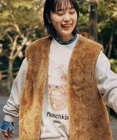 セール】【4色展開】ウェーブ起毛クロップドニット