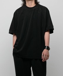 Lui'sブラック ロゴ入り 半袖Tシャツ ITTI tシャツ デザインポケ半袖T exclusive for Lui's メンズ