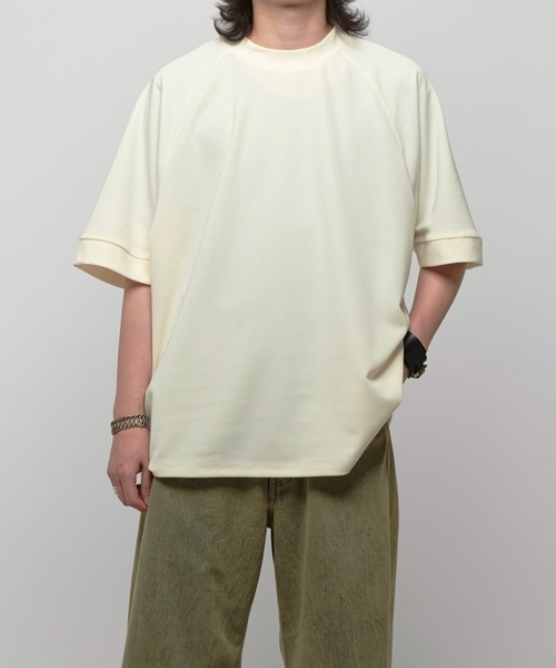 Lui's(ルイス)の「コードピケ半袖 BIG T(Tシャツ/カットソー・メンズ・ホワイト/ライトグレー/ブラック・FREE)」の4枚目の写真