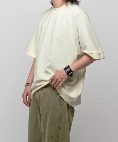 Lui's(ルイス)の「コードピケ半袖 BIG T(Tシャツ/カットソー・メンズ・ホワイト/ライトグレー/ブラック・FREE)」の5枚目の写真