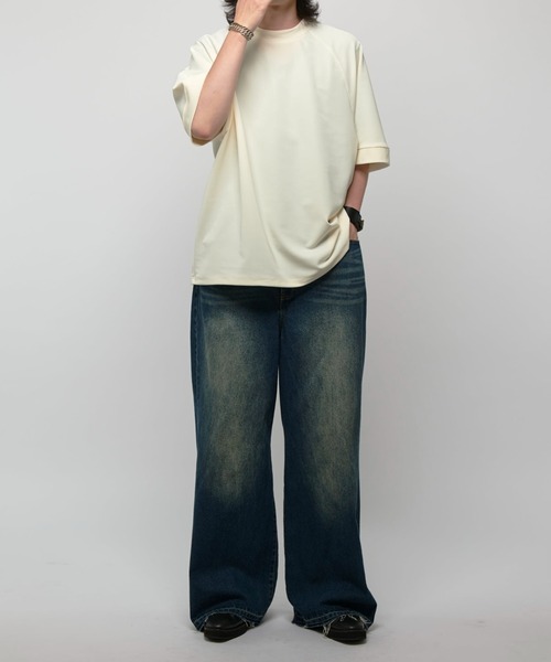 Lui's(ルイス)の「コードピケ半袖 BIG T(Tシャツ/カットソー・メンズ・ホワイト/ライトグレー/ブラック・FREE)」の22枚目の写真