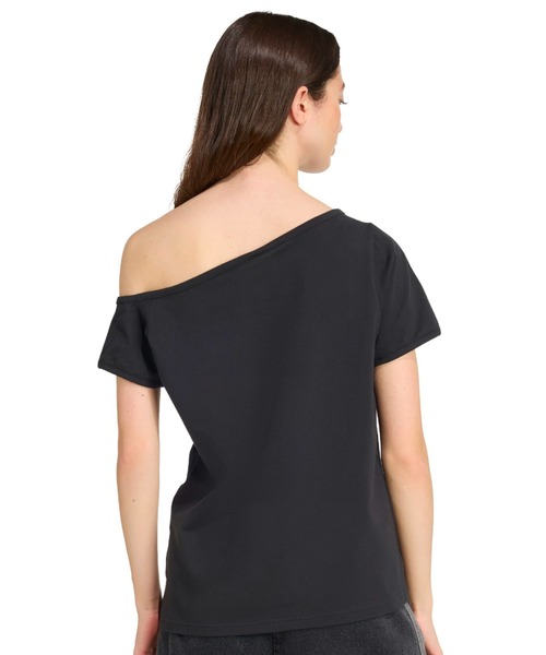 [ADIDAS] アディダス Tシャツ 半袖 オフショルダー (2color) adidas tシャツ OFFSHOULDER TEE / アディダス オフショルダー