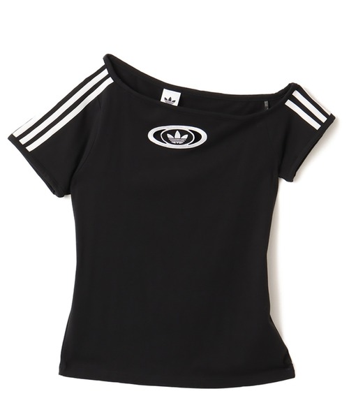 ★【ADIDAS】 オフショルダー半袖Tシャツ★ adidas OFFSHOULDER TEE / アディダス オフショルダー ティー（T