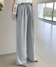 ウエストギャザーリラクシーワイドパンツ