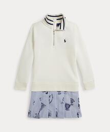 プリーテッド ウール A ライン ドレス（ワンピース）｜POLO RALPH