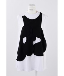 ENFOLD | ソフト天竺 サークルドレープベストタンクトップ(タンクトップ)