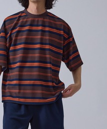 JUNRED（ジュンレッド）の「ウェーブワッフルボーダーTシャツ（Tシャツ/カットソー）」