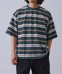  j.n.r.d（ジェー・エヌ・アール・ディー）の「ウェーブワッフルボーダーTシャツ（Tシャツ/カットソー）」