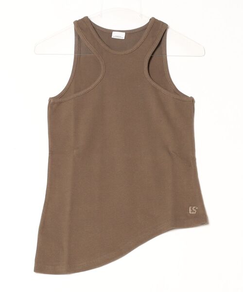 DOUBLE STANDARD CLOTHING(ダブルスタンダードクロージング)の「マリブフライスタンクトップ(タンクトップ・レディース・ブラック/カーキ/オフホワイト・FREE)」の6枚目の写真