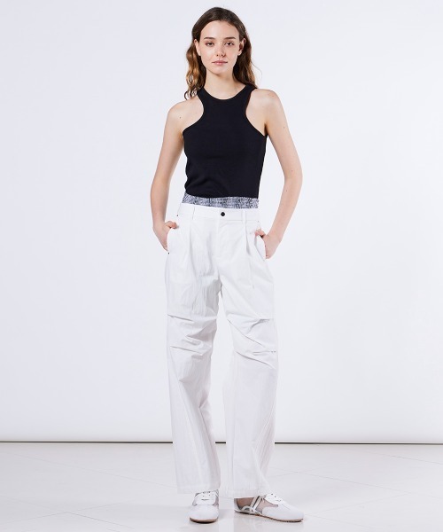 DOUBLE STANDARD CLOTHING(ダブルスタンダードクロージング)の「マリブフライスタンクトップ(タンクトップ・レディース・ブラック/カーキ/オフホワイト・FREE)」の8枚目の写真