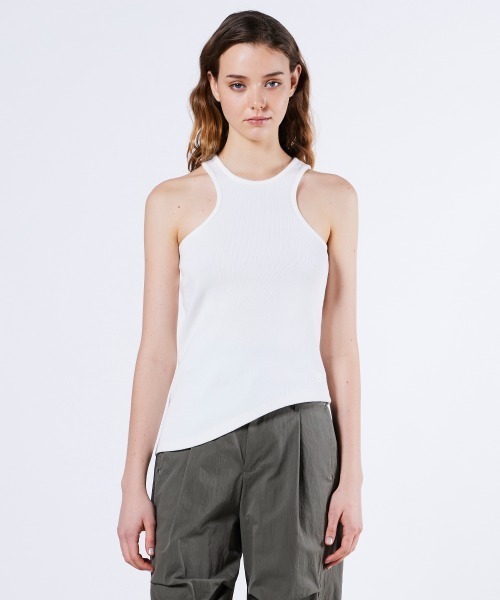 DOUBLE STANDARD CLOTHING(ダブルスタンダードクロージング)の「マリブフライスタンクトップ(タンクトップ・レディース・ブラック/カーキ/オフホワイト・FREE)」の9枚目の写真