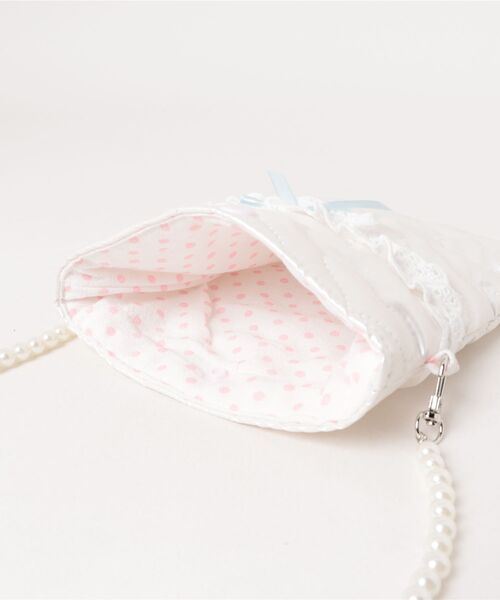 Mignonjour(ミニョンジュール)の「Mignonjour/パールチェーンミニショルダー M2781(ショルダーバッグ・レディース・シルバー系その他/ピンク/ホワイト/シルバー/シルバー系その他2・FREE)」の11枚目の写真