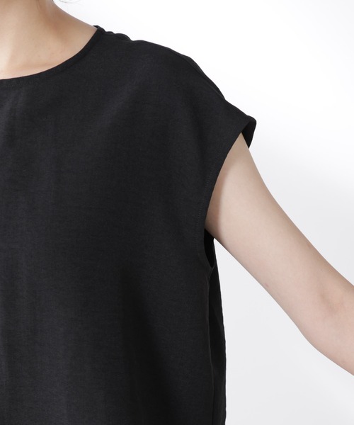 NANO universe（ナノユニバース）の「フレンチスリーブオールインワン（つなぎ/オールインワン・レディース・ブラック/ベージュ・S/M）」の19枚目の写真