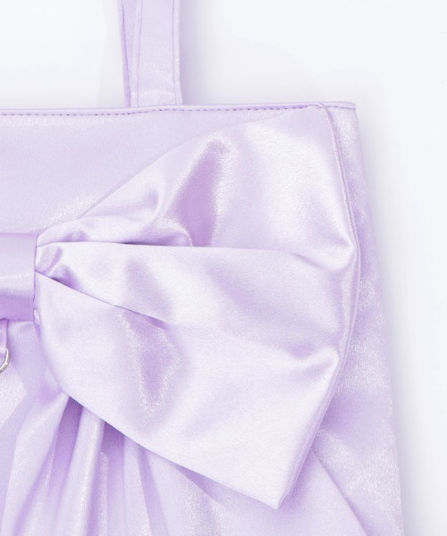 axes femme（アクシーズファム）の「タテ型ビッグリボントート（トートバッグ・レディース・ブラック/サックスブルー/ラベンダー/ミント/ピンク/レッド・FREE）」の7枚目の写真