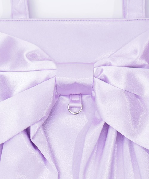 axes femme（アクシーズファム）の「タテ型ビッグリボントート（トートバッグ・レディース・ブラック/サックスブルー/ラベンダー/ミント/ピンク/レッド・FREE）」の9枚目の写真