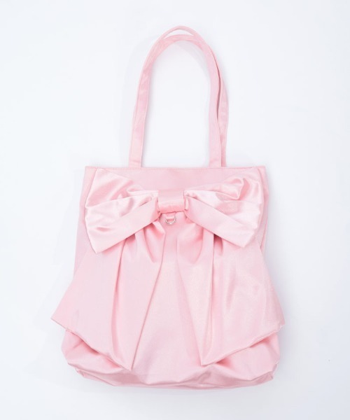 axes femme（アクシーズファム）の「タテ型ビッグリボントート（トートバッグ・レディース・ブラック/サックスブルー/ラベンダー/ミント/ピンク/レッド・FREE）」の12枚目の写真