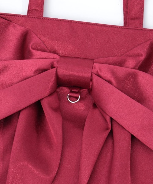 axes femme（アクシーズファム）の「タテ型ビッグリボントート（トートバッグ・レディース・ブラック/サックスブルー/ラベンダー/ミント/ピンク/レッド・FREE）」の20枚目の写真