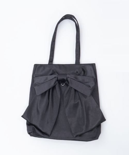 axes femme（アクシーズファム）の「タテ型ビッグリボントート（トートバッグ・レディース・ブラック/サックスブルー/ラベンダー/ミント/ピンク/レッド・FREE）」の22枚目の写真