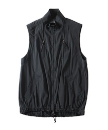 stand zip middle vest(スタンドジップミドル丈ベスト)