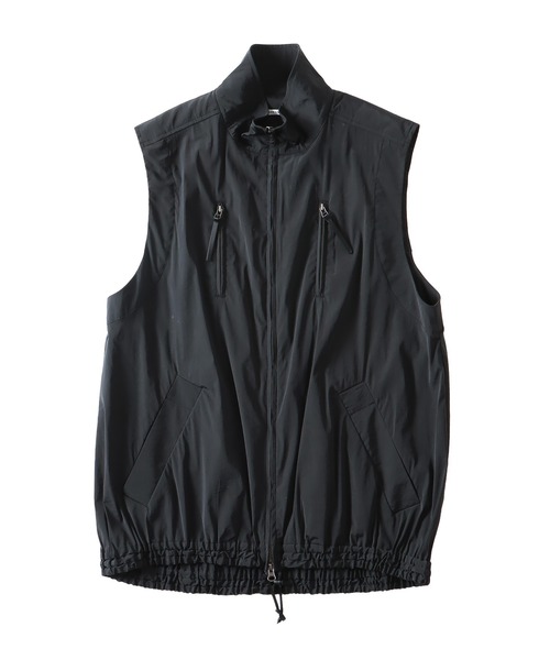 DRESSLAVE（ドレスレイブ）の「stand zip middle vest(スタンドジップミドル丈ベスト)（ベスト・レディース・ブラック/カーキ・38）」の2枚目の写真