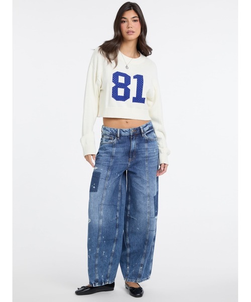 Guess（ゲス）の「GUESS Originals Tapered Baggy デニムパンツ ジーンズ（デニムパンツ・レディース・インディゴブルー・26inch/25inch/24inch）」の5枚目の写真