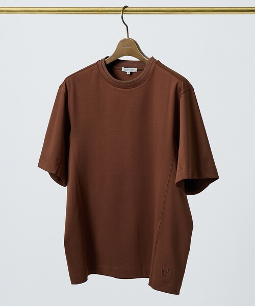 DESIGNWORKS(デザインワークス)の「【接触冷感】クールスムース Tシャツ / アンサンブル対応(Tシャツ/カットソー・メンズ・ブラック/ホワイト/ネイビー/ダークブラウン/サックスブルー・46/48/50)」の4枚目の写真