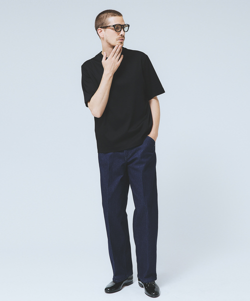 DESIGNWORKS(デザインワークス)の「【接触冷感】クールスムース Tシャツ / アンサンブル対応(Tシャツ/カットソー・メンズ・ブラック/ホワイト/ネイビー・46/48/50)」の4枚目の写真